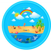 Inflatable water spray cushion